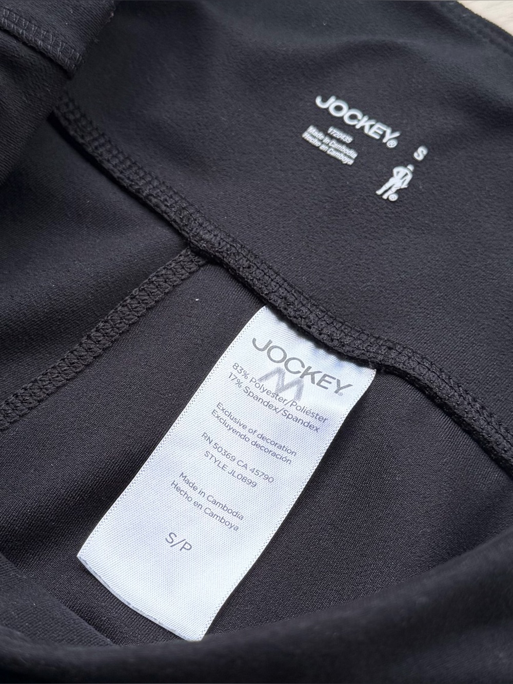 Jockey Black Wide Leg Crossover Yoga Pant Pockets Breathable Stretch Small Reg - Picture 4 of 10
